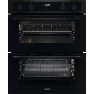 Zanussi ZPCNA4K1 Black Zanussi Zpcna4k1 Undercounter Electric Double Oven