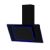 Cata UBAHALO6 60cm Black Angled Glass RF Hood with Blue Ambient Light