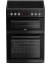 Beko EDC634K 60cm Double Oven Electric Cooker with Ceramic Hob - Black