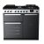 Rangemaster EDDL100DFGBLK/CM1 Edge Deluxe 100cm Dual Fuel Black (Glass)