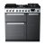 Rangemaster EDDL90DFGBLK/CM1 Edge Deluxe 90cm Dual Fuel Black (Glass)