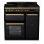 Rangemaster ESDL90DFPGBL/AB1 Estel Deluxe 90cm Dual Fuel Gloss Black
