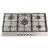 Montpellier GH91X 90cm Gas Hob Cast Iron Support Stainless Steel - 5 Burners
