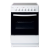 Haden HEC60W White Ceramic Hob, Single Cavity Cooker. 60Cm Wide