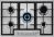 Aeg HGB75400SM 75cm Slim Gas Hob, 5 energy efficient burners Including 1 Triple crown Burner