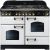 Rangemaster 112940 Classic Deluxe Duel Fuel 110cm  Range Cooker White and Brass