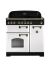 Rangemaster 113740 Classic Deluxe 90cm Induction Range Cooker White and Brass