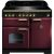 Rangemaster - 100cm Classic Deluxe Induction Range 115590 Cranberry and Brass