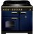 Rangemaster - 100cm Classic Deluxe Induction Range 114020 Blue and Brass
