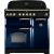 Rangemaster 113720 Classic Deluxe 90cm Induction Range Cooker Blue and Brass