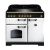 Rangemaster - 100cm Classic Deluxe Induction Range 114040 White and Brass