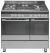 Fisher Paykel OR90L7DBGFX1 Dual Fuel Range Cooker with 5 Burners and Wok Ring Steel