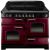 Rangemaster 84440 Classic Deluxe 110cm Electric Range Cooker With Ceramic Hob - Cranberry And Chrome 