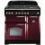 Rangemaster 84490 Classic Deluxe 90cm Dual Fuel Range Cooker Cranberry and Brass