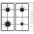 Neff T26BR46W0 Gas Hob