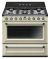 Smeg TR90P9 Gloss Cream 90Cm Victoria Gloss Cream Single Cavity Dual Fuel Traditional Cooker