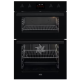 Aeg DCB535060B Multifunction double oven, Steel fascia with Retractable Rotary Controls