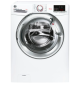 Hoover H3WS485DACE H-Wash 300, 8kg 1400rpm Washing Machine, White with Chrome door, WiFi, All in One