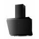 Cata ICON60H 60cm Black Angled Glass Hood with Hidden Touch