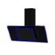 Cata UBAHALO9 90cm Black Angled Glass RF Hood with Blue Ambient Light