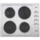 Candy CLE64KX 60cm Solid Plate Hob4 Solid plates (incl. 1 rapid plate), side rotary controls
