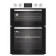 Hotpoint DIH 10D W Built In Electric Double Oven in White and Stainless Steel