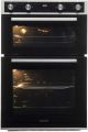 Montpellier DO3570IB Black & Ss 88Cm Built In Double Oven In Black With S/S Trim