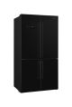Smeg FQ60NDF Black 92Cm Four Door Fridge Freezer With Multizone Compartment