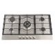 Montpellier GH91X 90cm Gas Hob Cast Iron Support Stainless Steel - 5 Burners