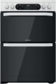Hotpoint HDM67V9CMW/U 60Cm Electric Double Cooker, Mulitiflow In Main Oven , 