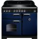 Rangemaster - 100cm Classic Deluxe Induction Range 114010 Blue and Chrome
