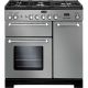 Rangemaster 116770 Kitchener 90cm Dual Fuel Range Cooker In Stainless Steel and Chrome