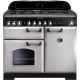 Rangemaster Classic Deluxe 100cm Dual Fuel Range 100630 Royal Pearl and Chrome