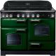 Rangemaster 113070 Classic Deluxe 110cm Electric Cooker with Induction Green and Chrome