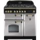 Rangemaster 114640 Classic Deluxe 90cm Dual Fuel Range Cooker Royal Pearl and Brass