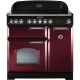 Rangemaster 84500 Classic Deluxe Ceramic 90cm Electric Range Cooker Cranberry and Chrome