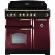 Rangemaster 90290 Classic Deluxe 90cm Induction Range Cooker Cranberry and Brass