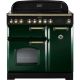 Rangemaster 113700 Classic Deluxe 90cm Induction Range Cooker Green and Brass