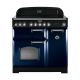 Rangemaster 113710 Classic Deluxe 90cm Induction Range Cooker Blue and Chrome