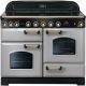 Rangemaster 114560 Classic Deluxe 110cm Electric Cooker with Induction Royal Pearl and Brass