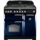 Rangemaster 113530 Classic Deluxe 90cm Dual Fuel Range Cooker Blue and Chrome