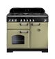 Rangemaster Classic Deluxe 100cm Dual Fuel Range 100910 Olive Green and Chrome