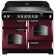Rangemaster 117530 Classic 110cm Electric Cooker with Ceramic Hob Cranberry and Chrome