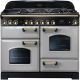 Rangemaster 114480 Classic Deluxe Duel Fuel 110cm  Range Cooker Royal Pearl and Brass