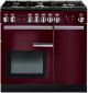 Rangemaster 91940 Professional Plus 90 Natural Gas Range Cooker in Cranberry/Chrome