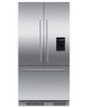 Fisher + Paykel RS90AU2 Stainless Steel American Fridge Freezer Built In