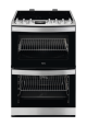 Aeg CCB6741ACM S-Steel 60cm Electric Ceramic Double Oven, 4 Fast heat Cooking Zones, Catalytic cavi