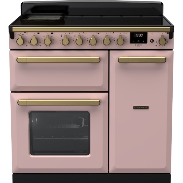 Rangemaster ESDL90EIPPPK/AB1 Estel Deluxe 90cm Induction Pale Pink