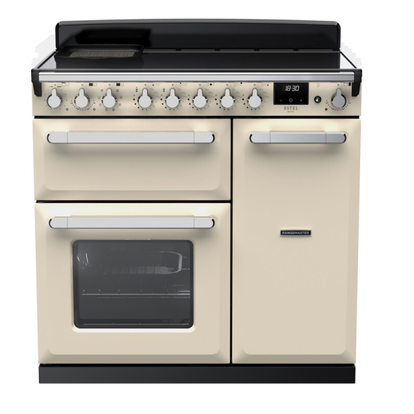 Rangemaster ESDL90EIPPCR/CM1 Estel Deluxe 90cm Induction Pale Cream