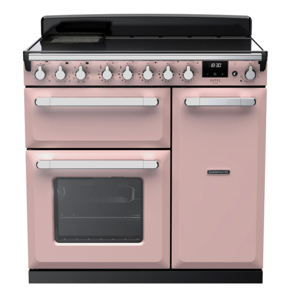 Rangemaster ESDL90EIPPPK/CM1 Estel Deluxe 90cm Induction Pale Pink